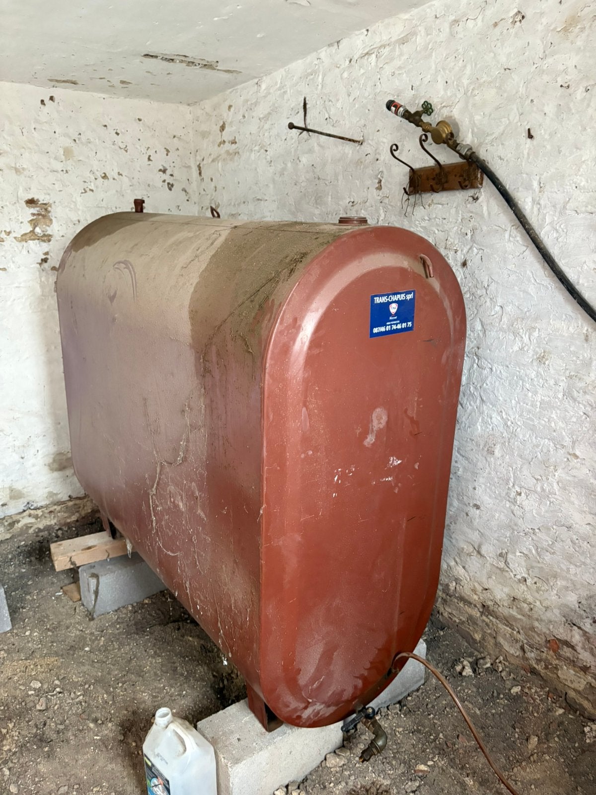 Citerne a mazout 1250 litres, Enlèvement, Utilisé, 80 cm ou plus, Poêle