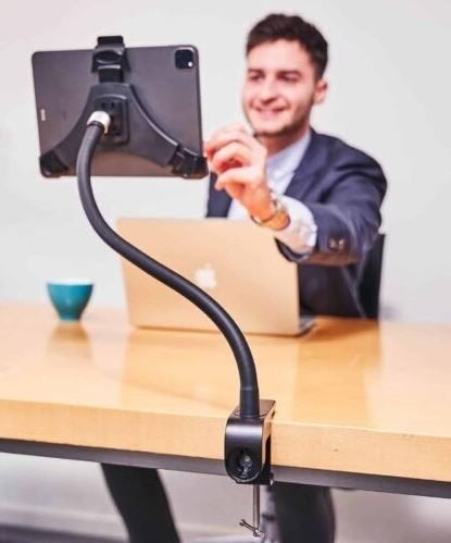 Goos-e tablethouder met klem, Telecommunicatie, Telefoonhouders, Ophalen, Nieuw