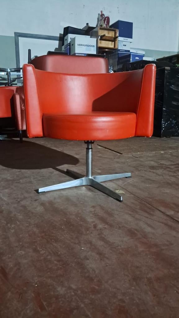 Fauteuils rouge de Peter Maly top qualité #Lecorbusier #Eame, Enlèvement ou Envoi, Cuir