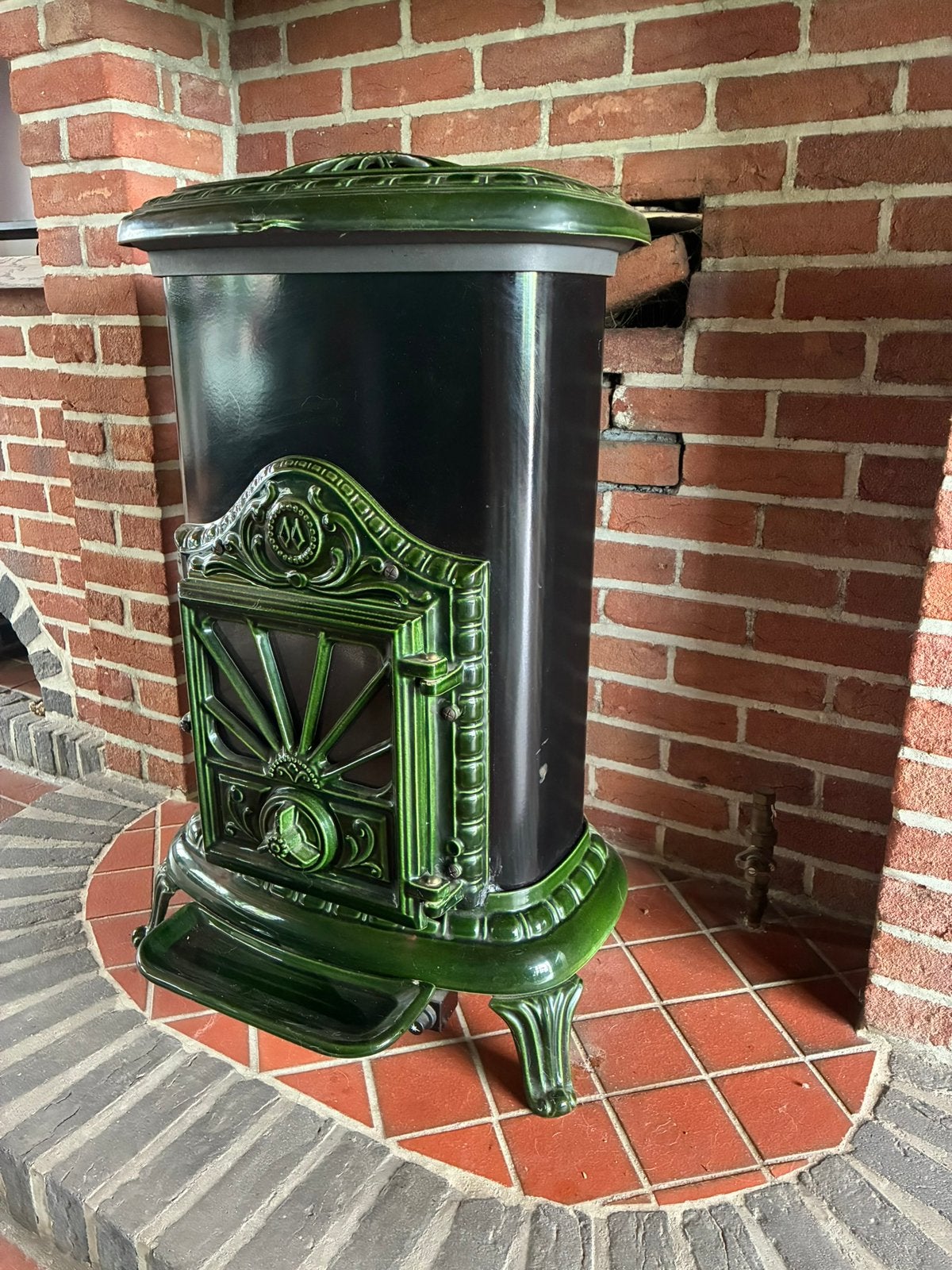 Vintage gaskachel, Huis en Inrichting, Kachels, Ophalen, Gebruikt, Gas, Vrijstaand