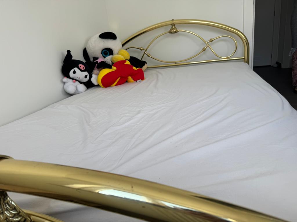 Bed, Huis en Inrichting, Slaapkamer | Bedden, Ophalen, Gebruikt, Overige kleuren, Tweepersoons