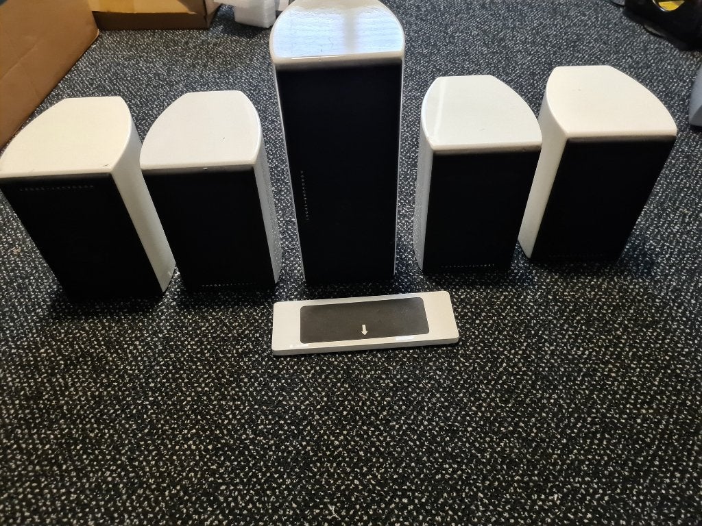 Mordaunt-Short Alumni 5.0 Luidsprekerset – Hoogglans Wit, Audio, Tv en Foto, Luidsprekerboxen, Ophalen of Verzenden, Gebruikt