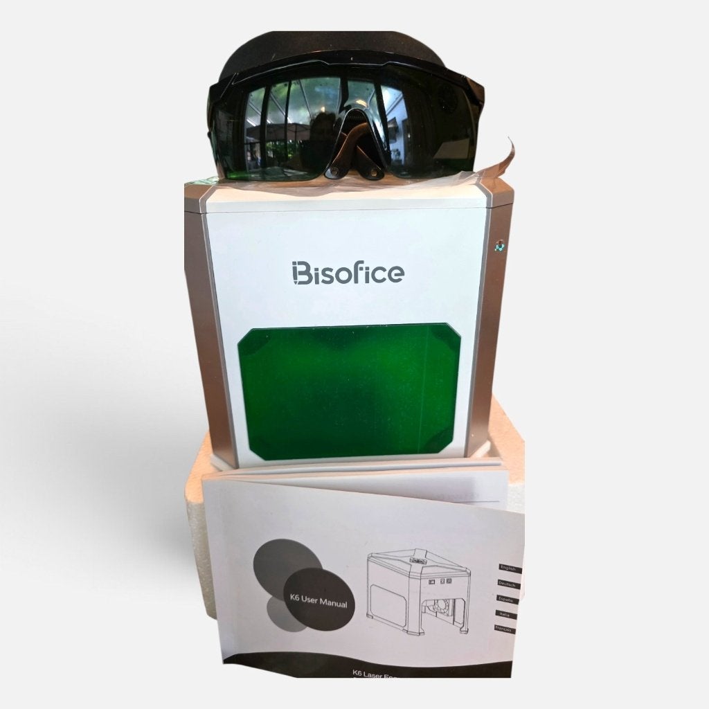 Mini machine de gravure laser,marque Bisofice, presque neuve, Électrique, Blanc, Comme neuf, Enlèvement