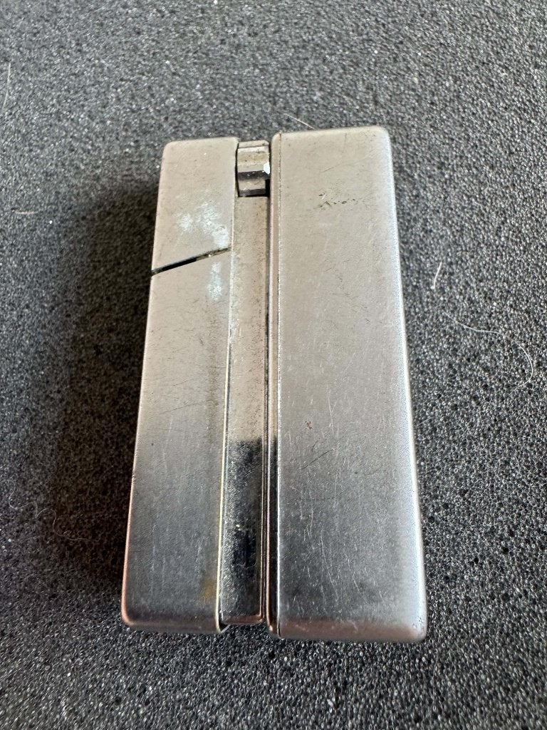 Briquet vintage Silver Match Slim, Collections, Enlèvement ou Envoi, Utilisé, Briquet