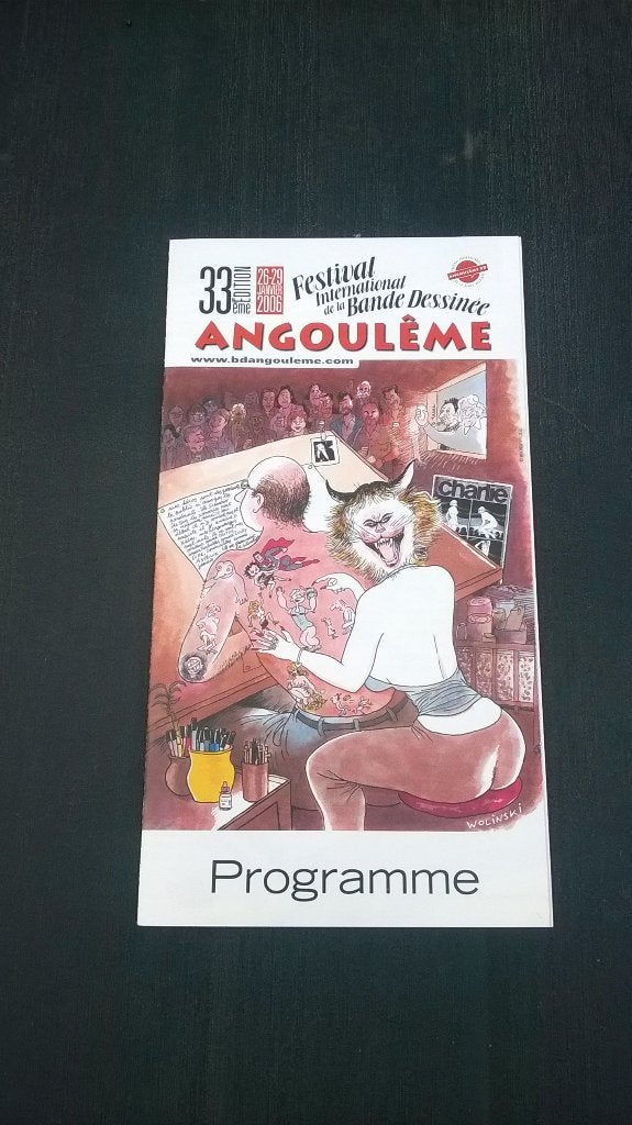 Programma 33ste festival van Angoulème – Wolinski, Gelezen, Eén stripboek, Wolinski, Ophalen of Verzenden