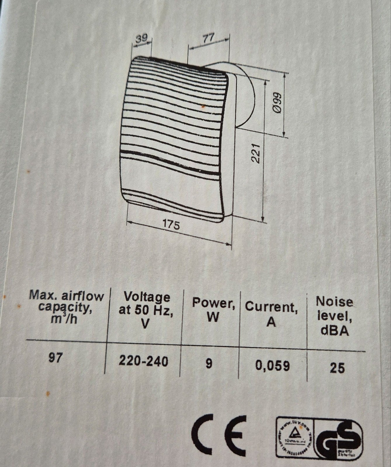 Nouveau ventilateur de plafond, Bricolage & Construction, Enlèvement ou Envoi, Neuf, Ventilateur et Extracteur