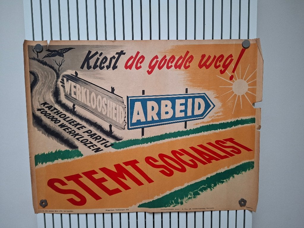 Lot Affiches verkiezingen BWP / NCGA, Enlèvement ou Envoi, Utilisé, Autres sujets/thèmes, Affiche ou Poster pour porte ou plus grand