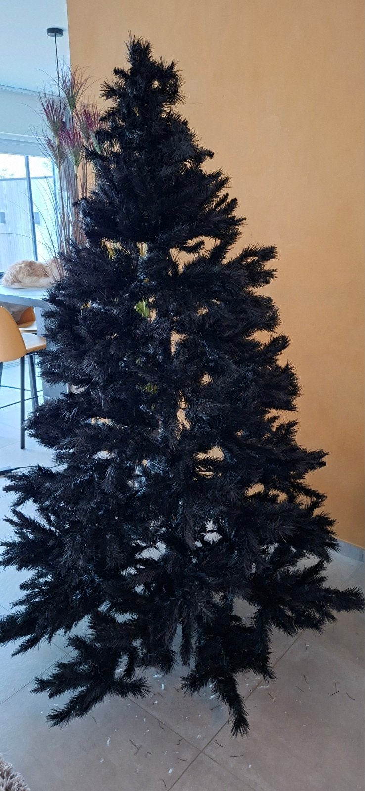 kunststof Kerstboom Zwart, Ophalen, Zo goed als nieuw