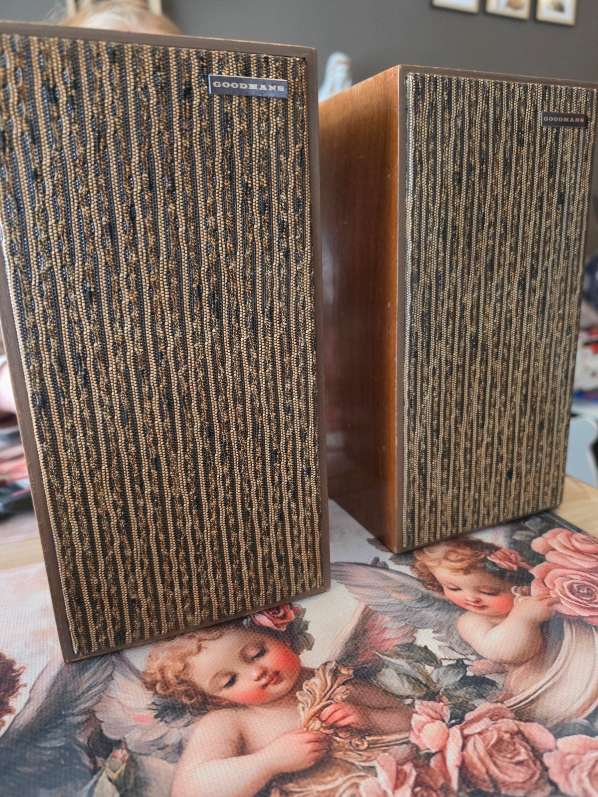 vintage luidsprekers GOODMANS MAXIM, Audio, Tv en Foto, Luidsprekerboxen, Ophalen