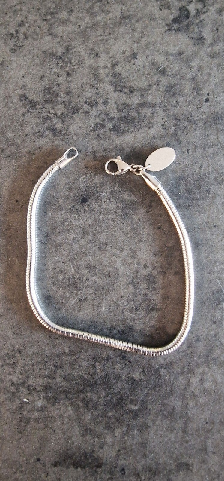 Zilveren bedelarmband maat 19/20, Handtassen en Accessoires, Armbanden, Ophalen of Verzenden