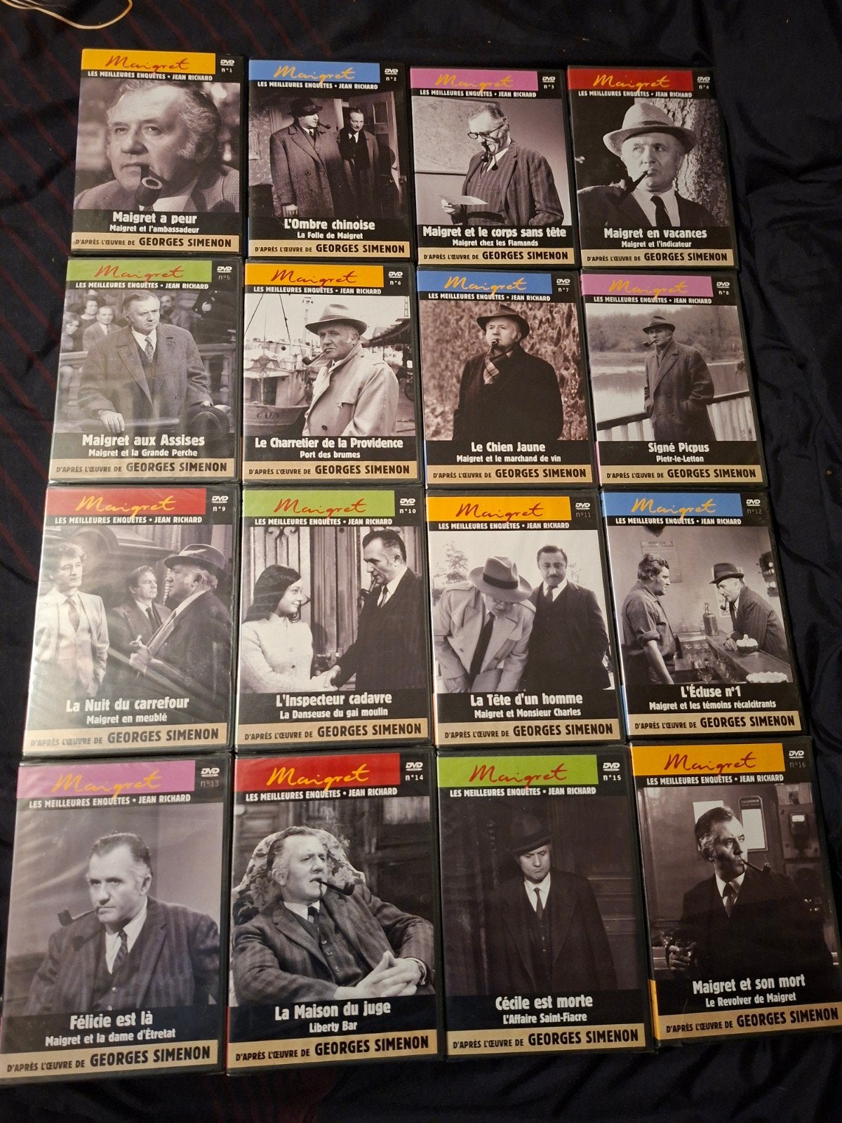 Op dvd te koop de complete versie van Maigret Jean Richard, Cd's en Dvd's, Frans, Inclusief doosje, Overige genres, Vanaf 9 jaar
