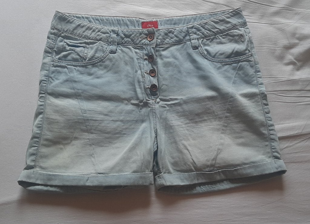 s.Oliver jeansshort, Maat 38/40 (M), Kort, S. Oliver, Gedragen