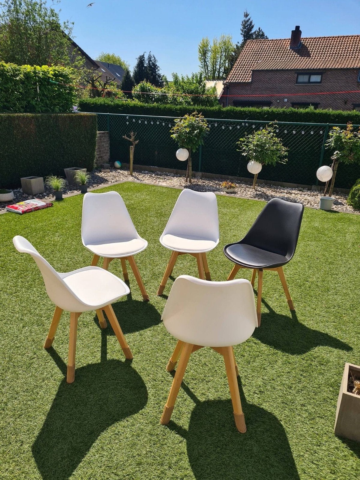 Eetkamer stoelen, 5 krukken of meer, Ophalen, Zo goed als nieuw, 60 tot 90 cm