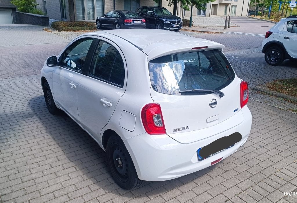 Nissan micra 1.2i 2015 connect 46000km, Auto's, Nissan, Euro 5, USB, Wit, Micra