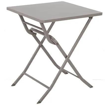 Plooibaar metalen tafeltje 60x60cm, Tuin en Terras, Ophalen, Gebruikt, Vierkant, Metaal