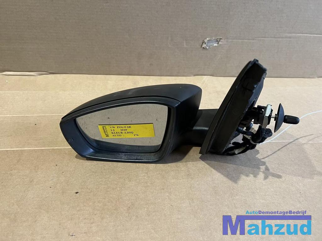VW POLO 6R Links zwart spiegel buitenspiegel handmatig 2009+, Auto-onderdelen, Gebruikt, Volkswagen, Volkswagen AG, Vw@volkswagen.de