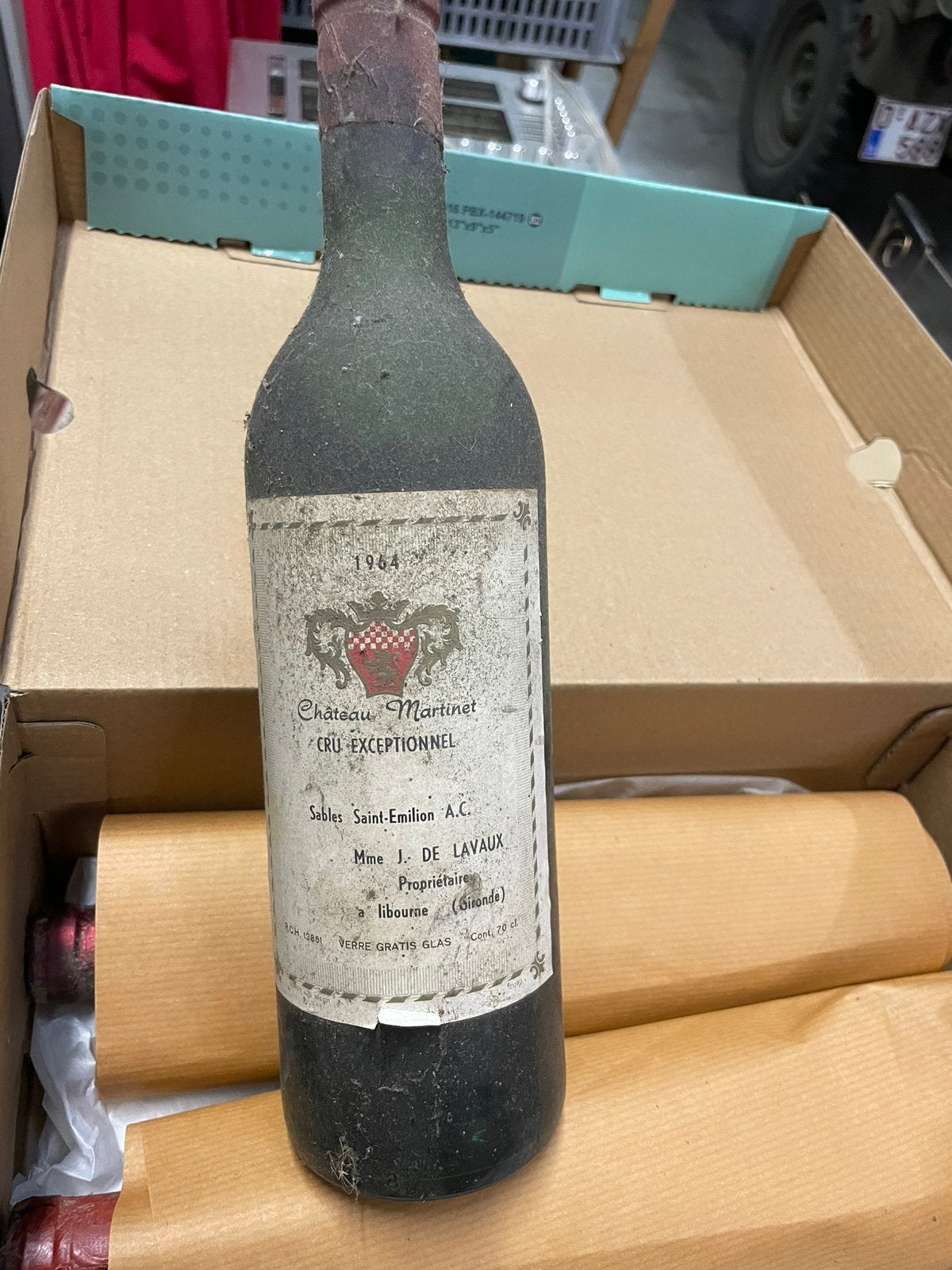 Oude wijnen  1962-1964-1955, Verzamelen, Ophalen of Verzenden, Zo goed als nieuw, Frankrijk, Rode wijn
