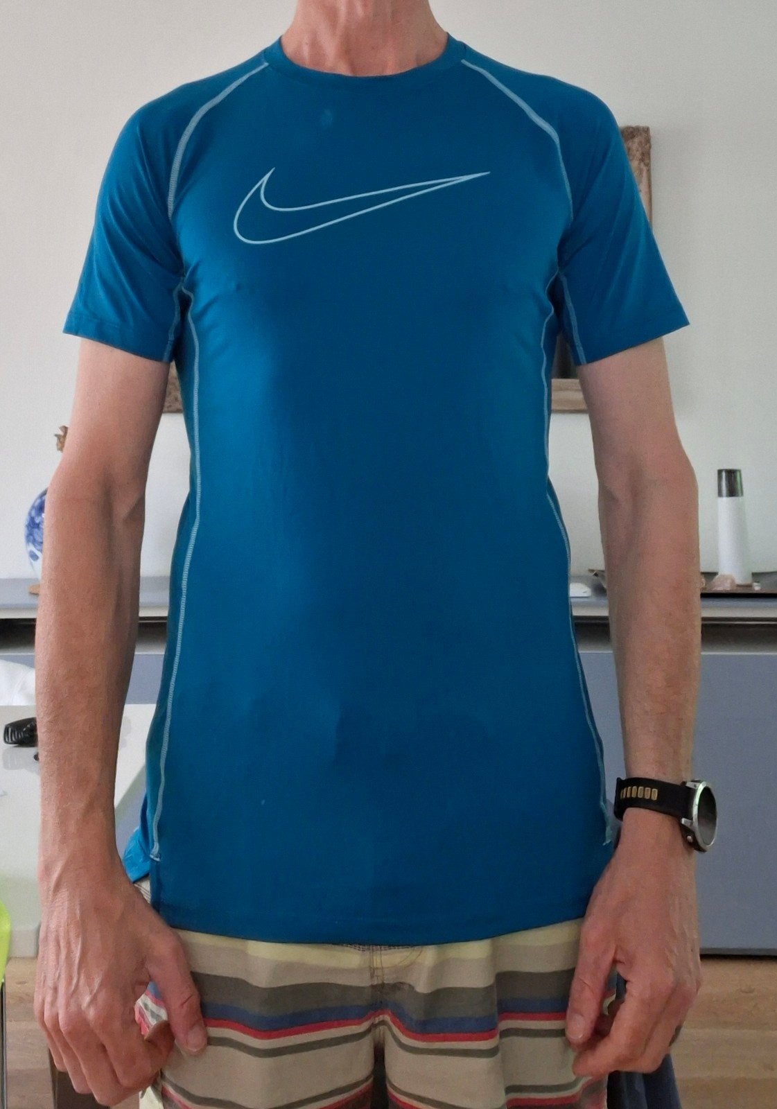 T-shirt de course Nike taille L taille L taille S (M), Enlèvement ou Envoi, Taille 52/54 (L), Bleu