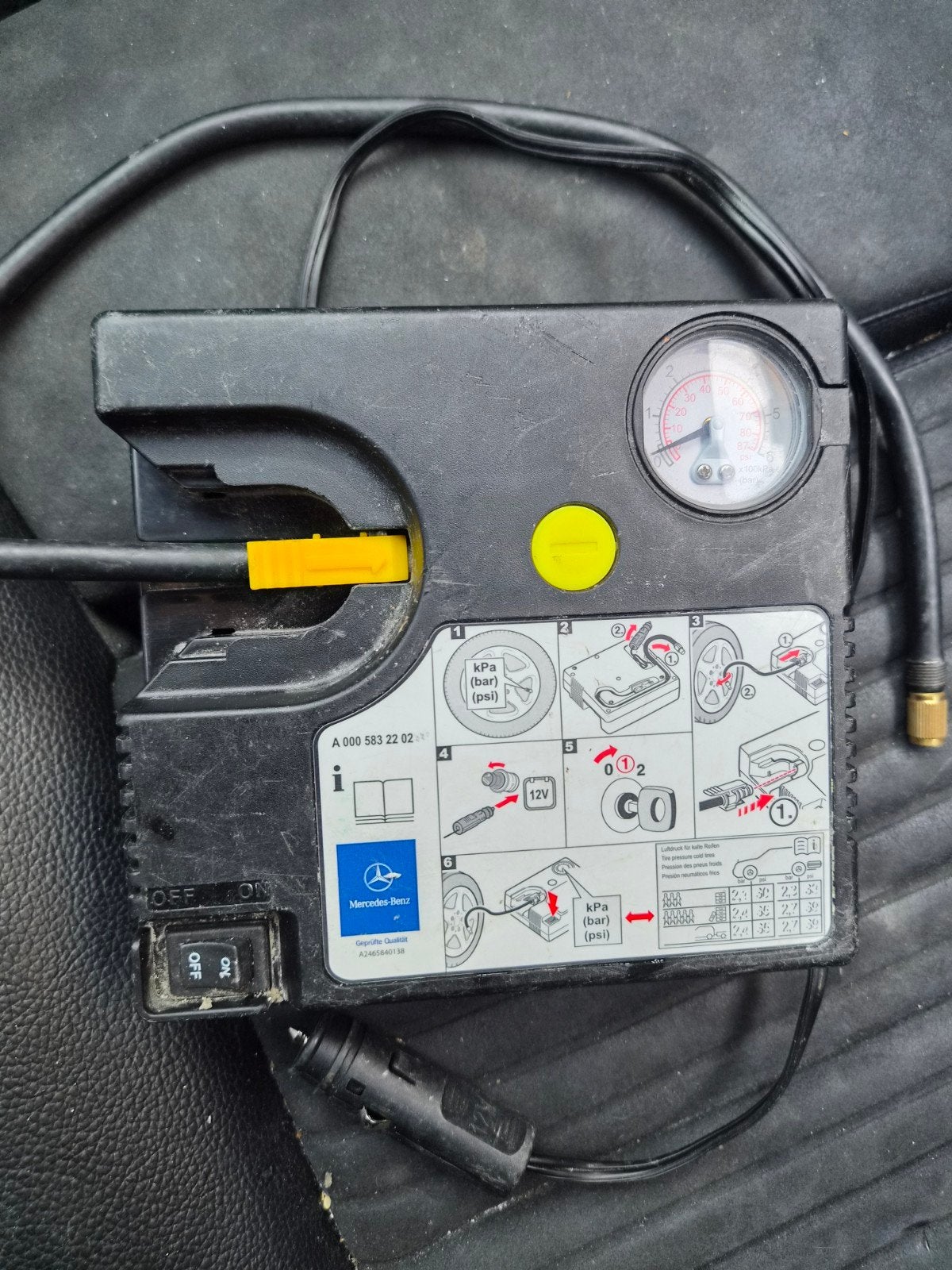 Compresseur dair auto, Enlèvement