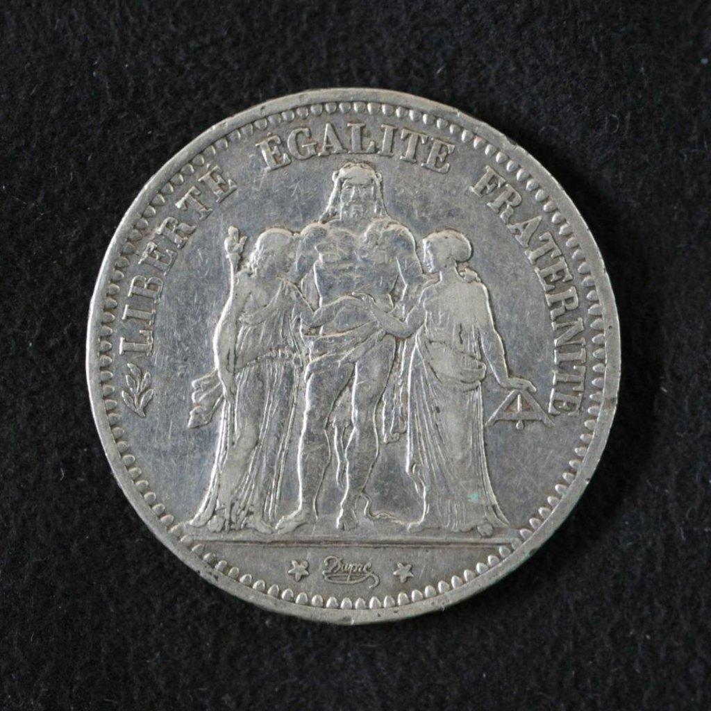 RÉPUBLIQUE FRANÇAISE 5 FRANCS 1873 A, zilver, Enlèvement, France, Monnaie en vrac, Argent