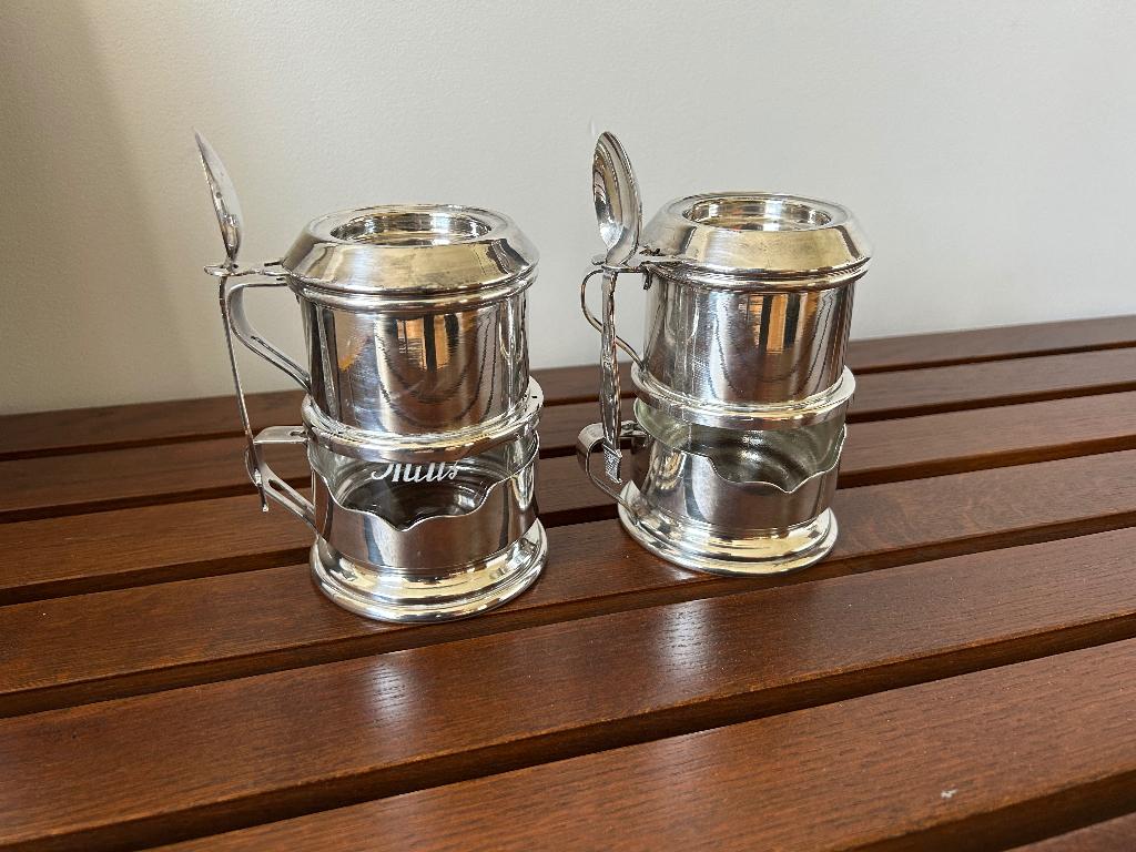 Zilver / Verzilverde Art Deco Filter Koffie Mills, Antiek en Kunst, Ophalen, Zilver