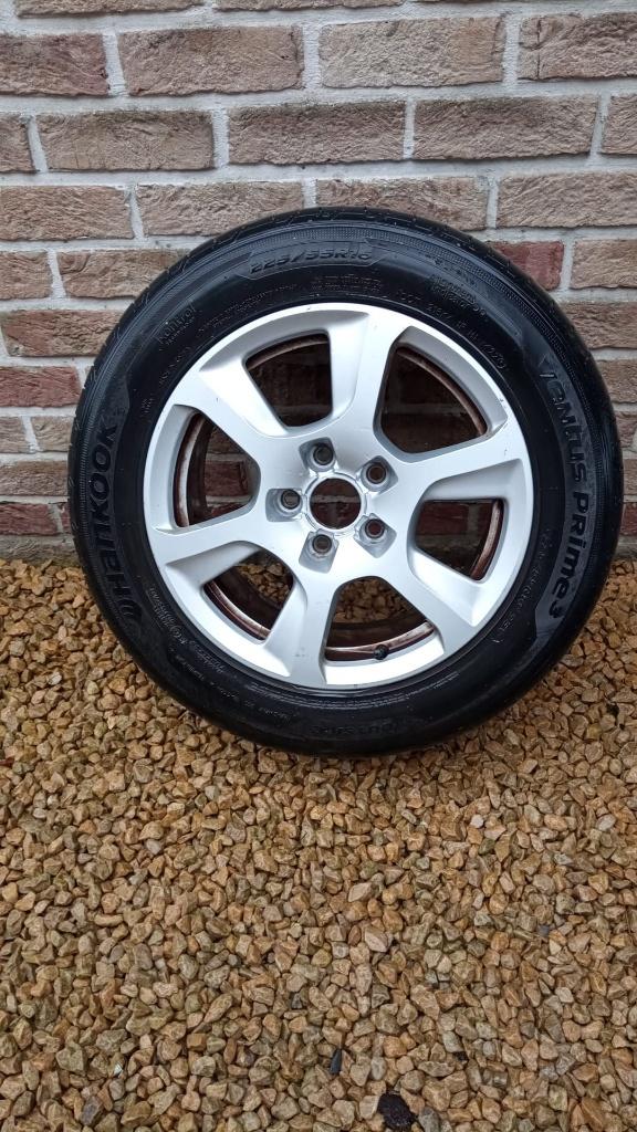 Zomerset 4 Hankook 225 55 r16 banden + Audi-velgen, Auto-onderdelen, Banden en Velgen, Ophalen, Gebruikt, 16 inch, Banden en Velgen