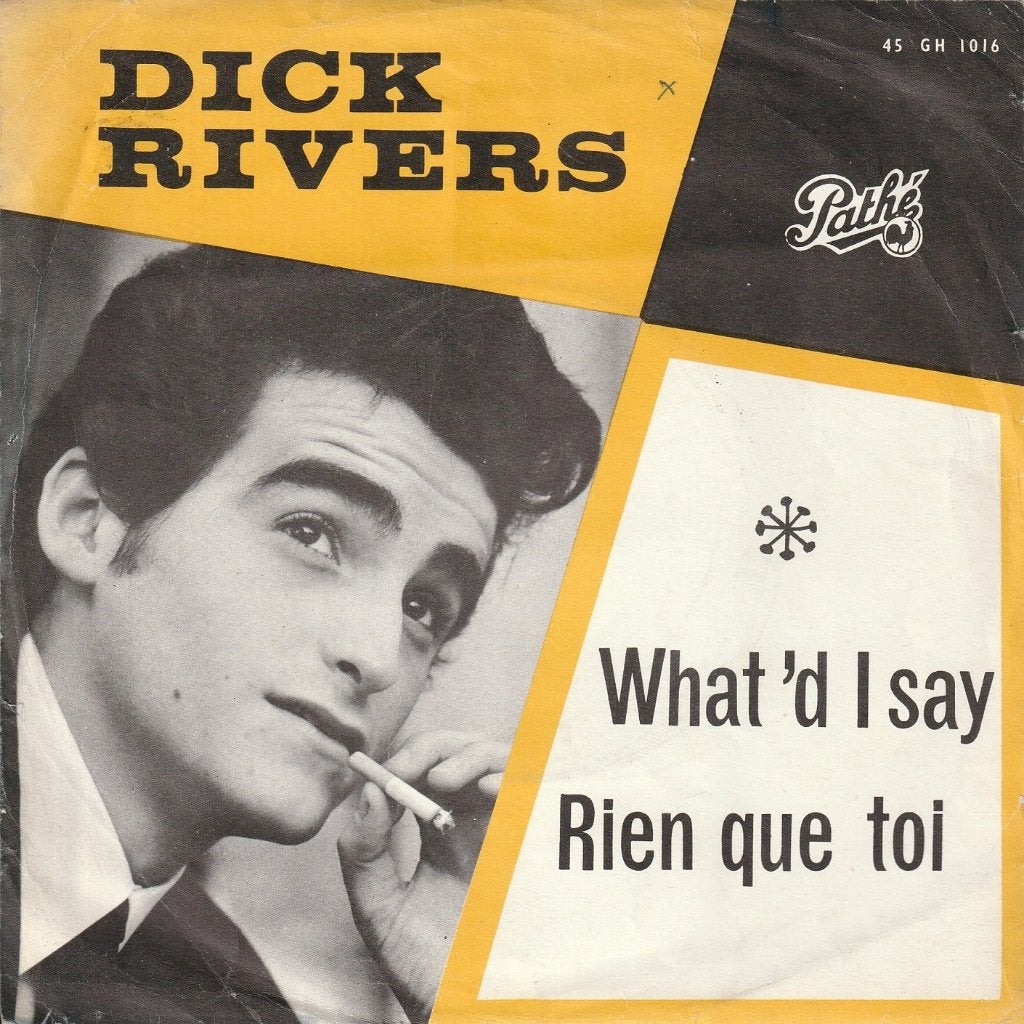Dick Rivers - What 'd I say/Rien que toi, CD & DVD, Vinyles Singles, 7 inch, Rock et Metal, Autres types, Envoi
