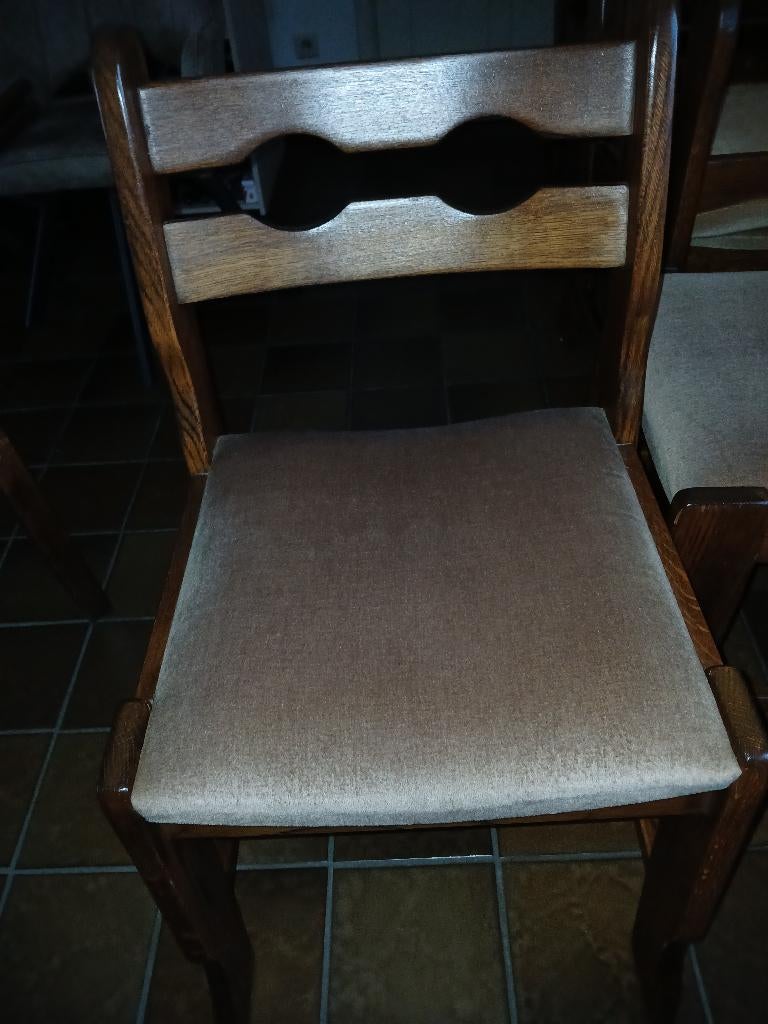 salon tafel en stoelen, 150 à 200 cm, Enlèvement, Utilisé, 50 à 100 cm