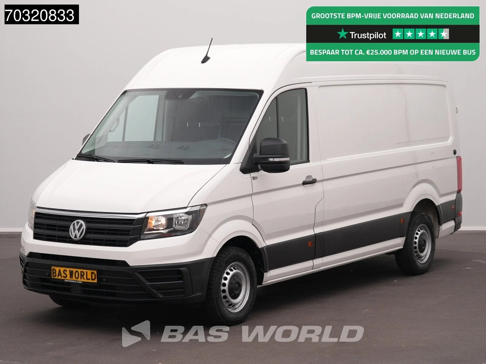 Volkswagen Crafter 140pk Automaat L3H3 Airco Cruise Camera P, Auto's, Bestelwagens en Lichte vracht, Automaat, Stof, Gebruikt