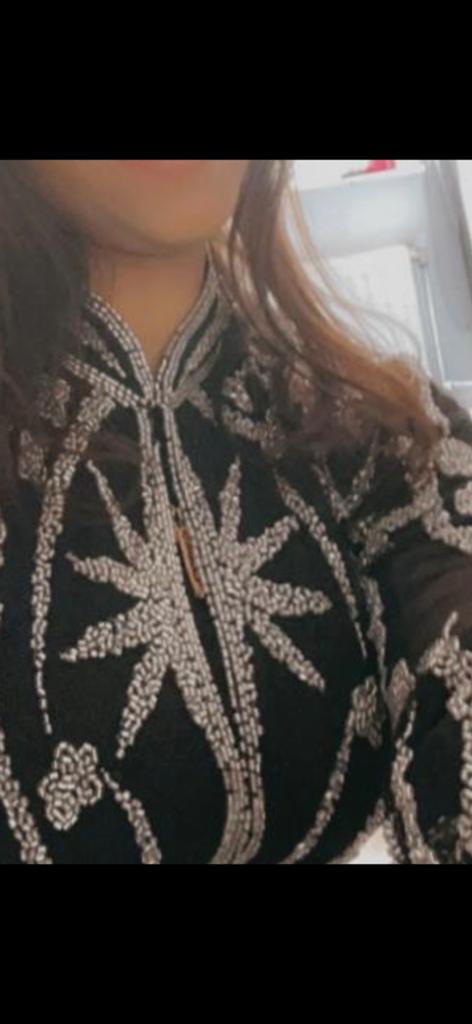 Prachtige kimono kaftan marokkaanse jurk jas takchita kaftan, Ophalen, Zo goed als nieuw, Maat 36 (S)