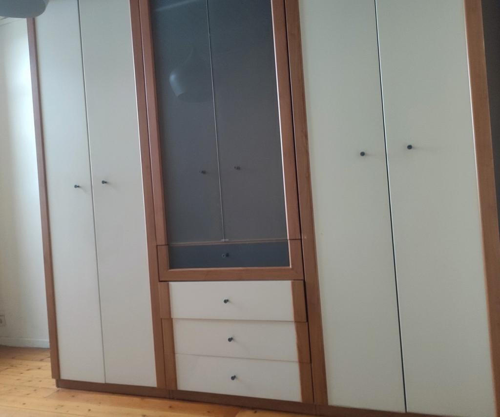 Armoire blanche Ikea, Maison & Meubles, Armoires | Penderies & Garde-robes, 200 cm ou plus, Enlèvement, Utilisé, Avec tablette(s)