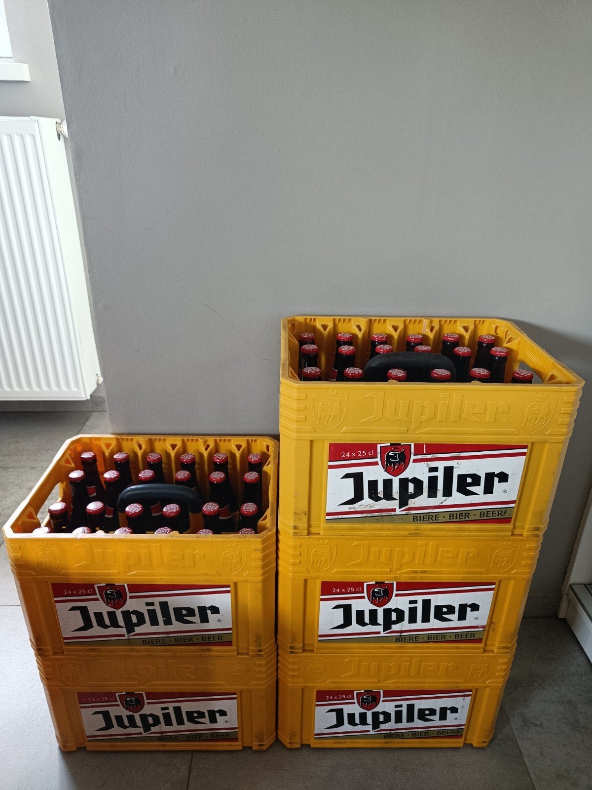 Volle bakken Jupiler, Ophalen, Nieuw, Flesje(s), Jupiler