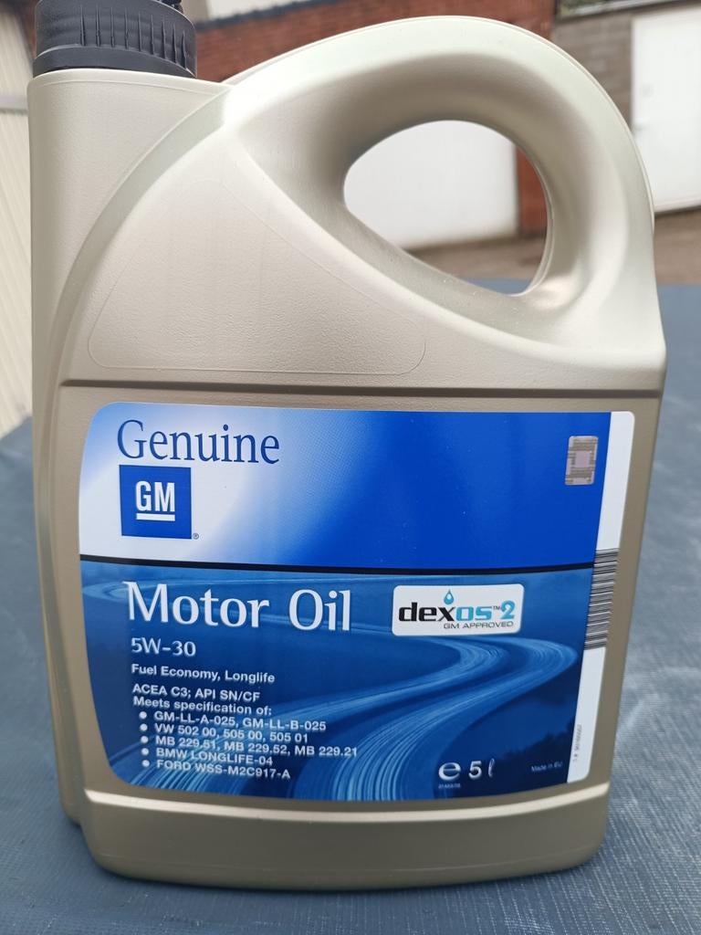 huile moteur 5W/30, Enlèvement