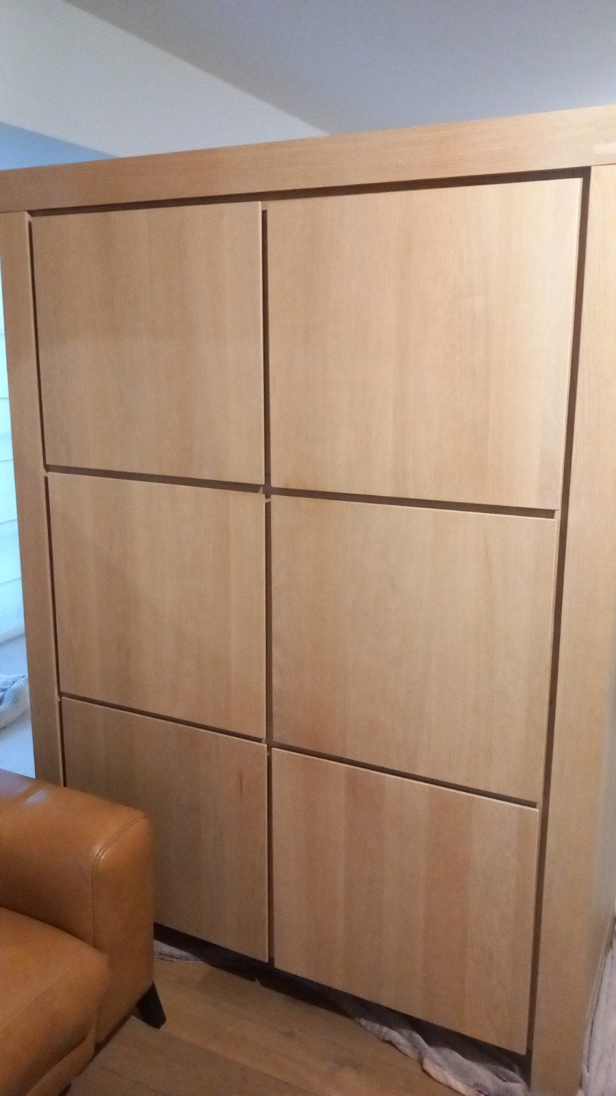 Strakke Eiken wandkast van Goossens aan spotprijs!!!, Ophalen, 100 tot 150 cm, Modern - tijdloos, Eikenhout