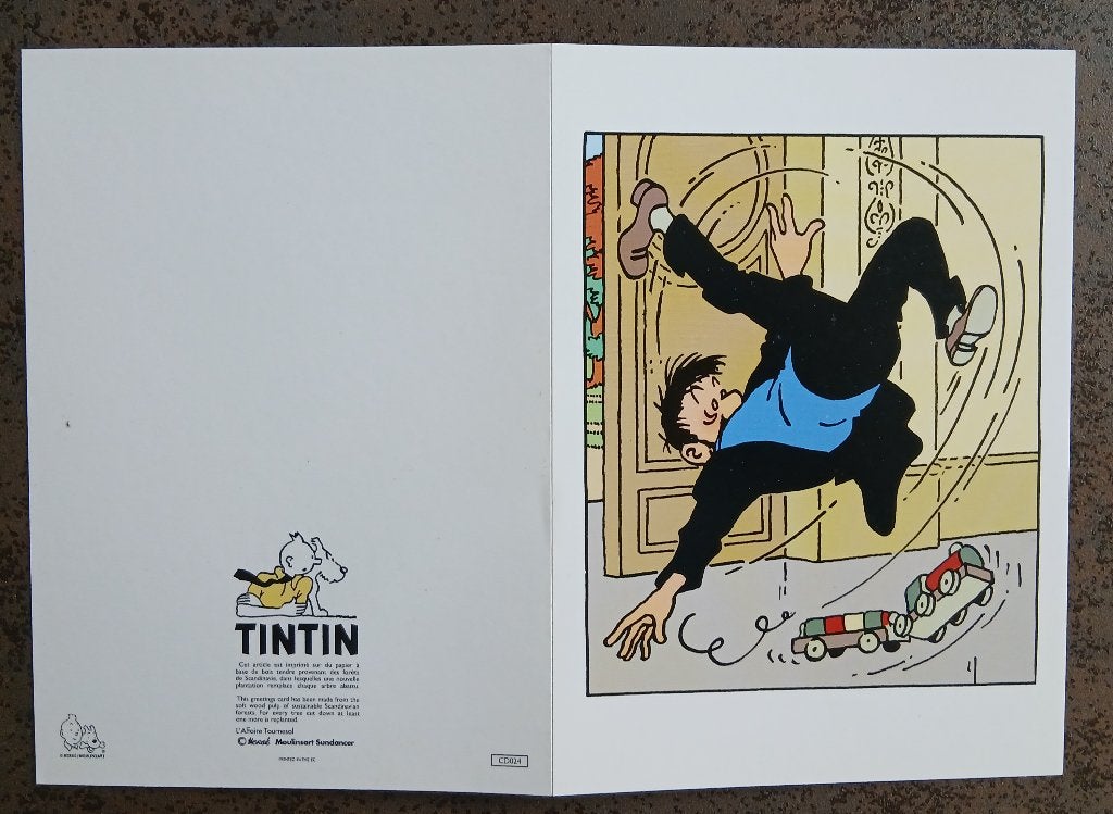 Carte double Tintin, Collections, Enlèvement