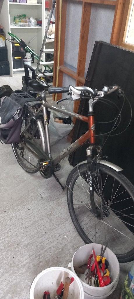 Herenfiets, Fietsen en Brommers, Gebruikt, Velgrem, Versnellingen, 53 tot 57 cm