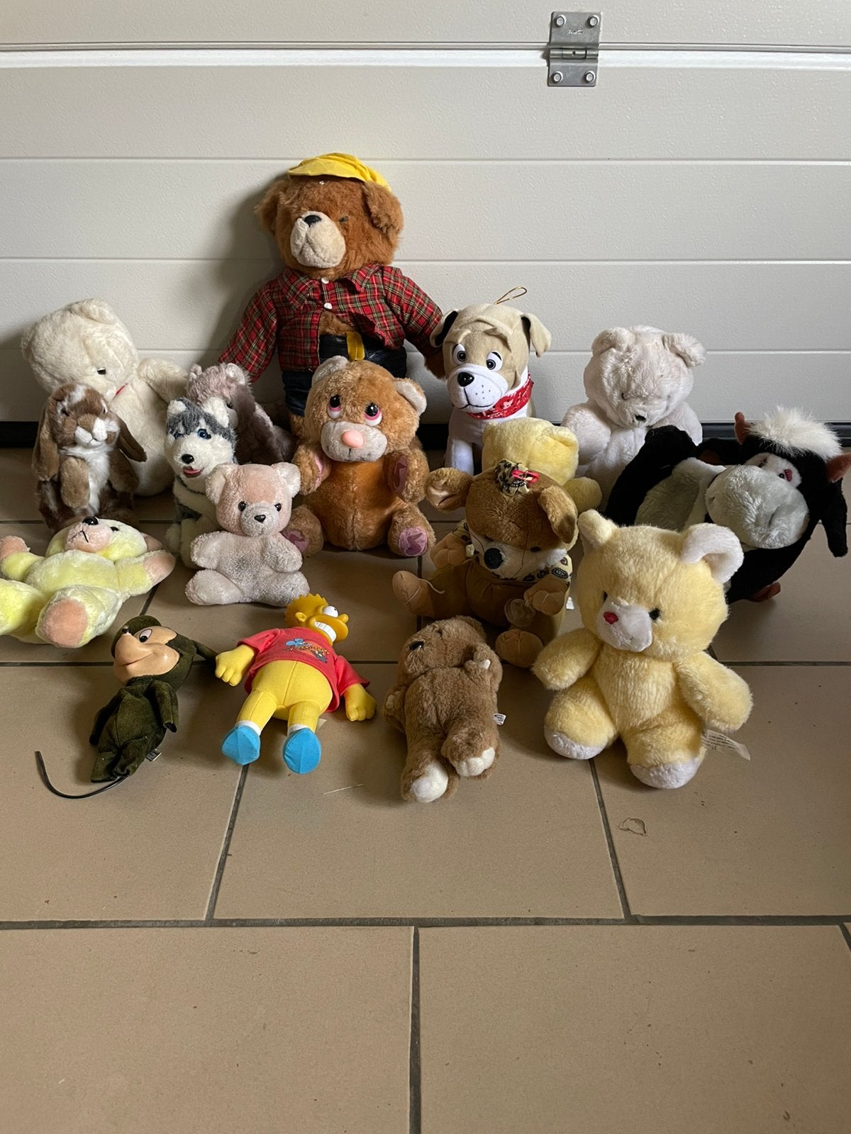 Lot de 17 peluches(différents modeles), Collections, Enlèvement ou Envoi, Utilisé