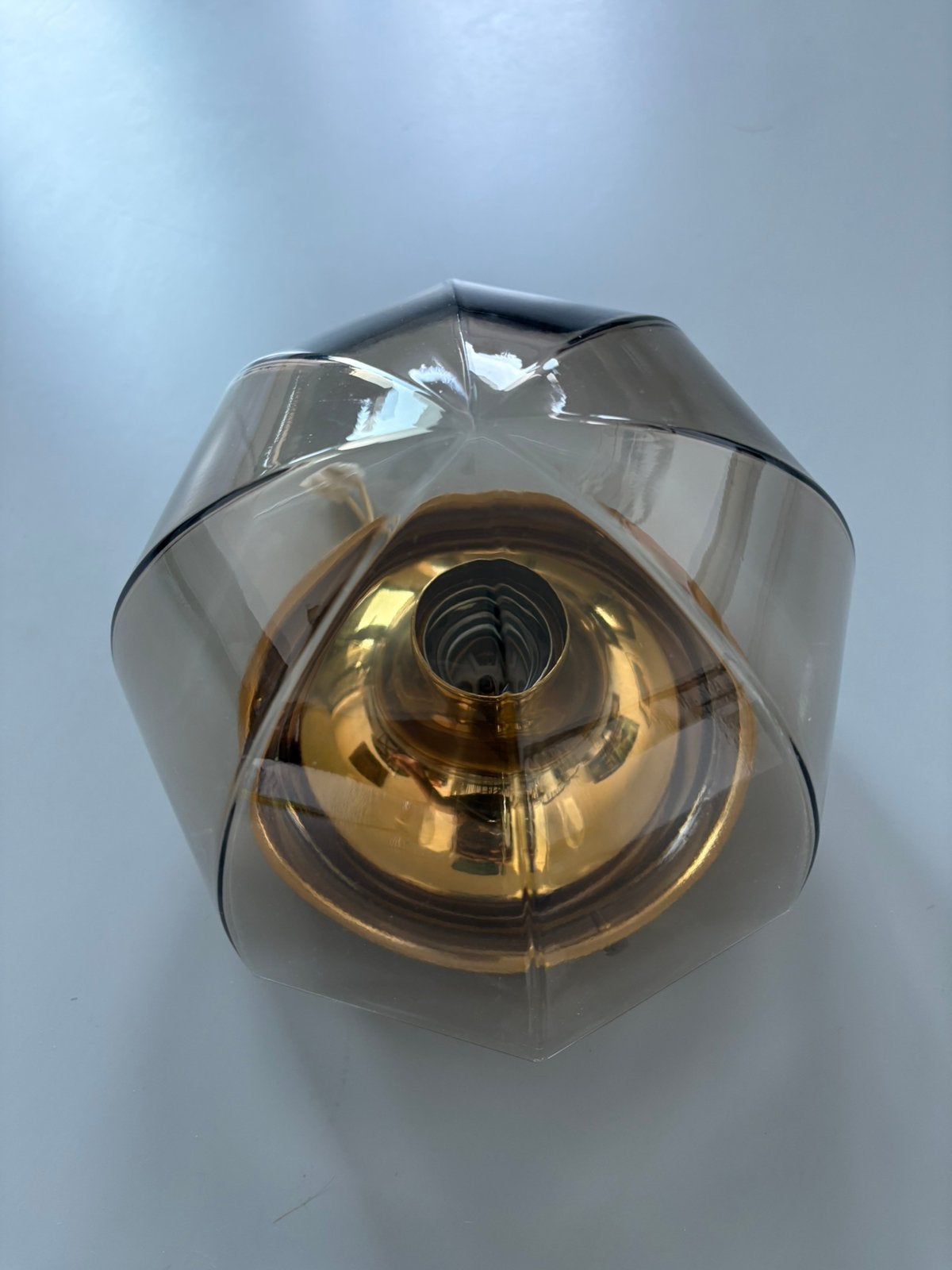 Plafonnier emblématique de Hillebrand, Enlèvement ou Envoi, Vintage, Verre, Plafonnier
