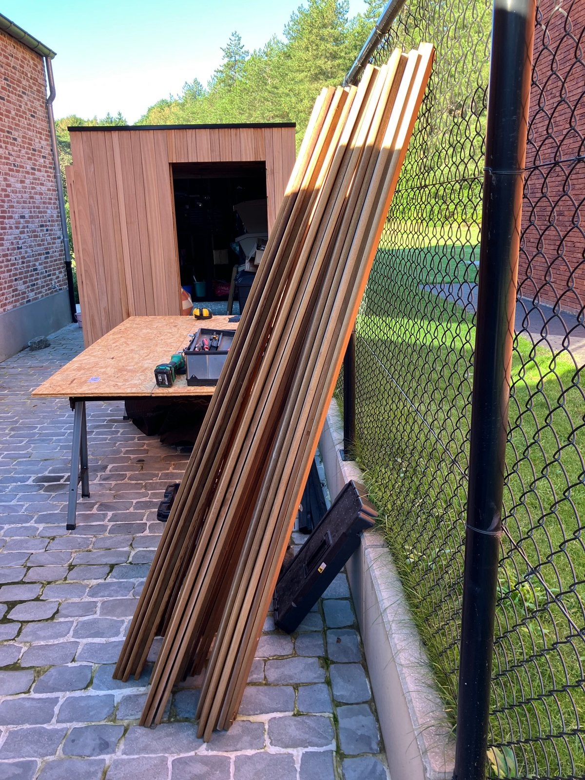 Thermo ayous overschot planken, Doe-het-zelf en Bouw, Ophalen, Gebruikt, Minder dan 25 mm, 200 tot 250 cm
