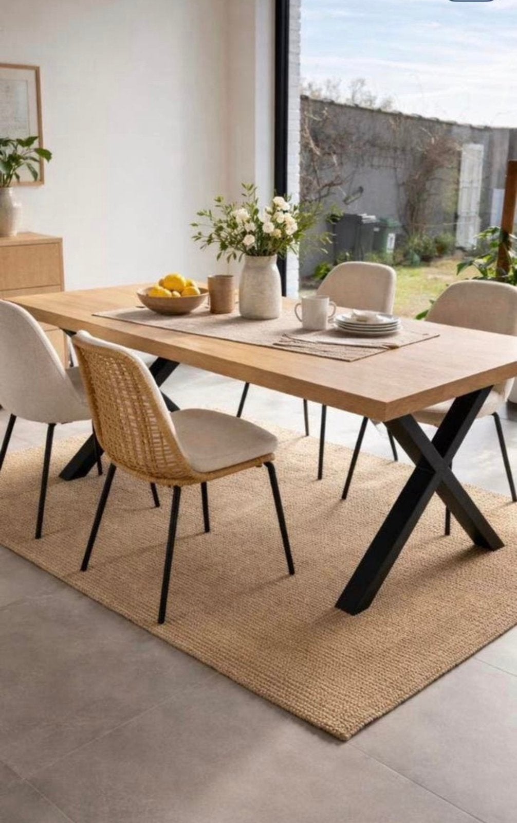 Tafel maddox french oak 100cm x 200cm In heel goede staat., Huis en Inrichting, Tafels | Eettafels, Ophalen, Zo goed als nieuw