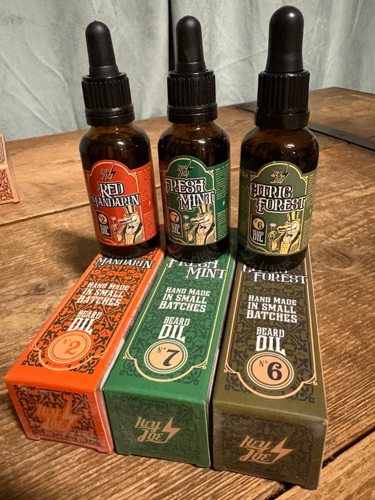 HUILE A BARBE LUXE HEY JOE DIFFERENTS PARFUMS LOT DE 3 NEUF, Enlèvement ou Envoi, Neuf, Soins