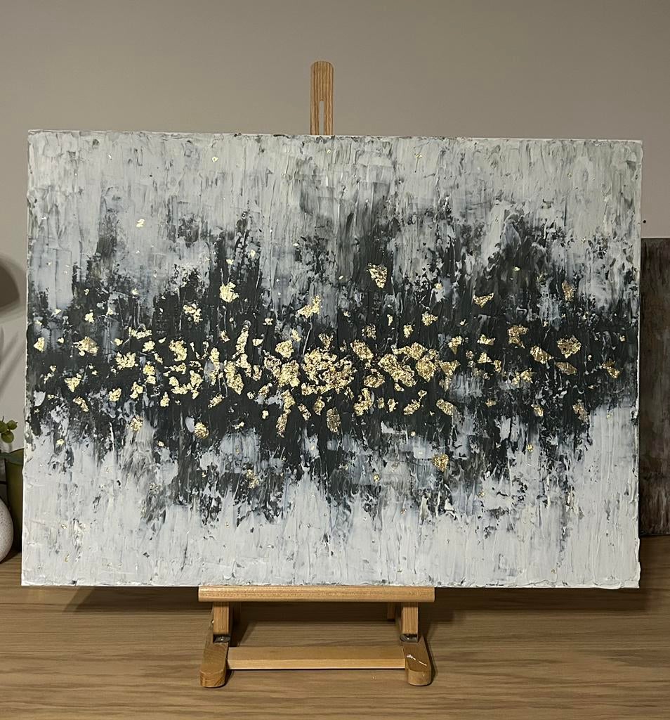 Aurum Inter Tenebras (55x75 cm), Antiek en Kunst, Kunst | Schilderijen | Abstract, Ophalen