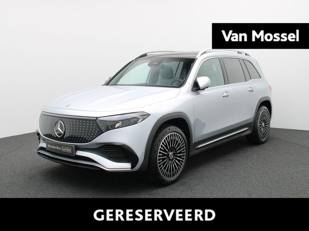 Mercedes-Benz EQB 300 4MATIC AMG Line + LEDER + PANO DAK + B, Autos, Mercedes-Benz, Argent ou Gris, Achat, 2165 kg, EQB