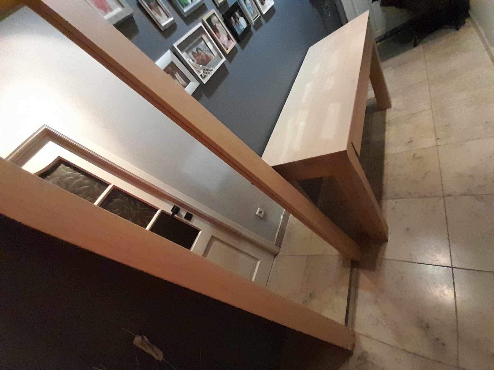 Hall tafel met spiegel op voet., Huis en Inrichting, Ophalen