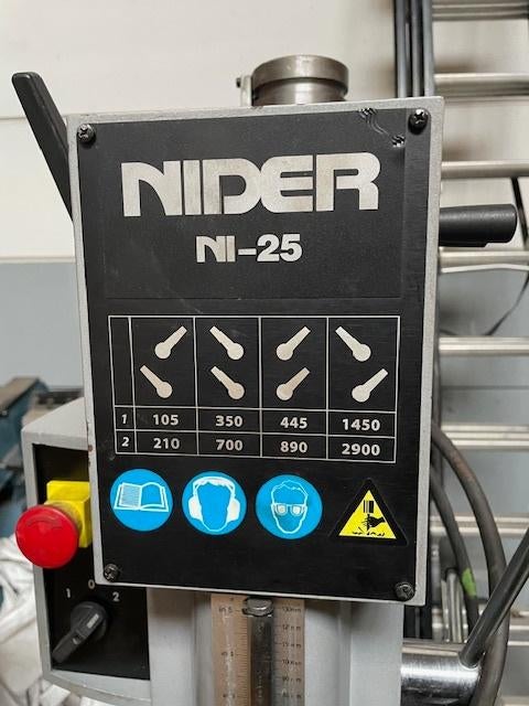 Nider NI25 – 2019 – ​perceuse à colonne pour la métallurgie, Enlèvement