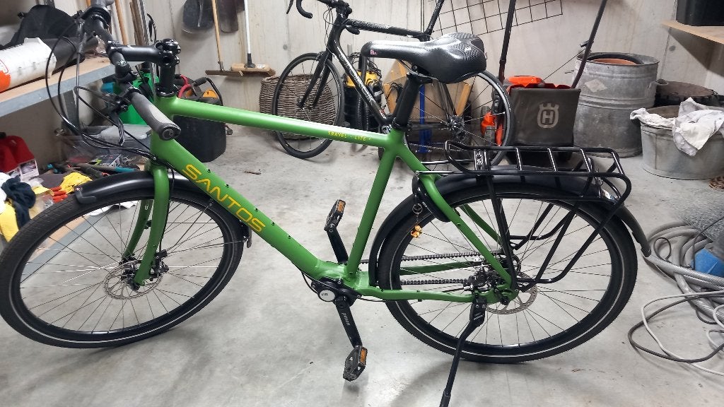 Santos Fiets groen, Fietsen en Brommers, Fietsen | Heren | Herenfietsen, Gebruikt, Overige merken, 61 tot 65 cm, Versnellingen