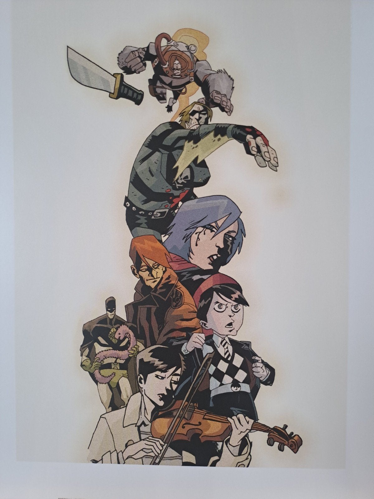 Umbrella academy Delcourt prent A4+, Ophalen of Verzenden, Prent