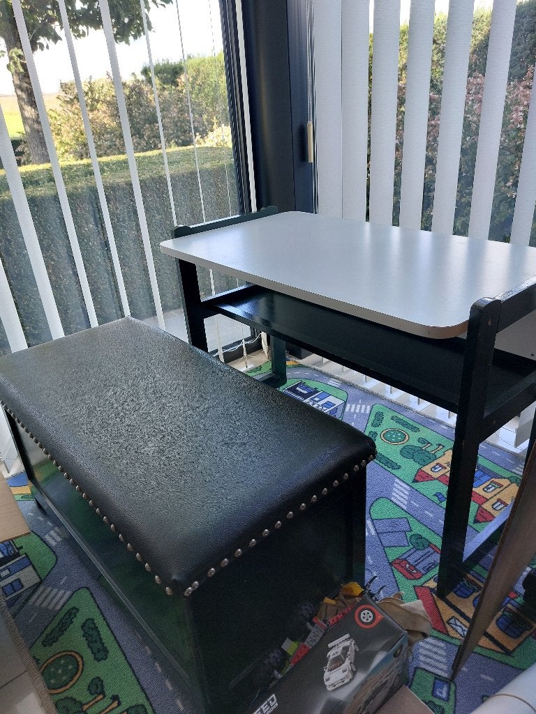 Kinderbankje + lessenaar, Kinderen en Baby's, Ophalen, Gebruikt