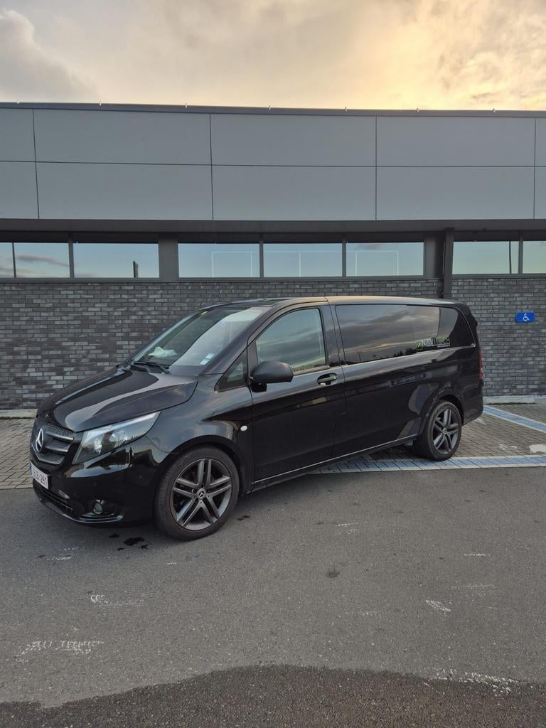Mercedes vito 2018 lang model dubbelcabine automaat leder, Auto's, Mercedes-Benz, Automaat, Achterwielaandrijving, Euro 6, 2500 kg