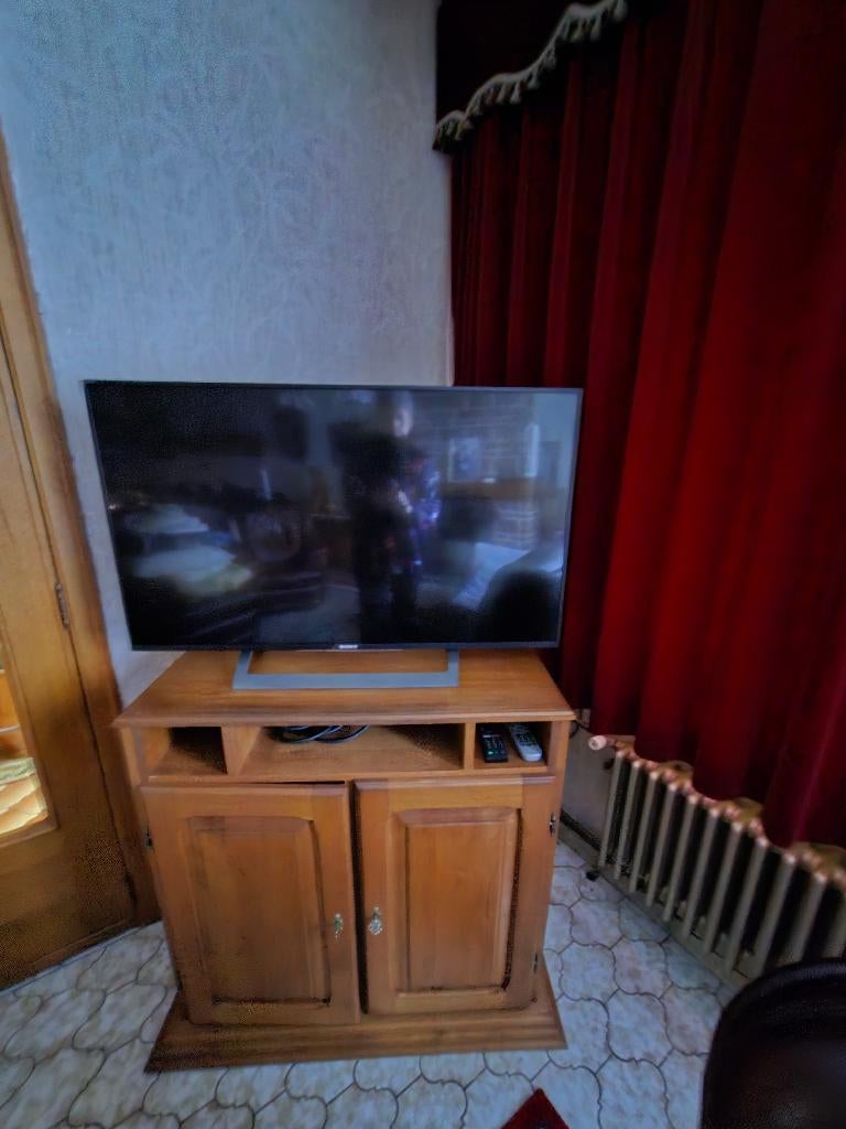 Tv meubel, Ophalen, Gebruikt, 75 cm of meer, Eikenhout